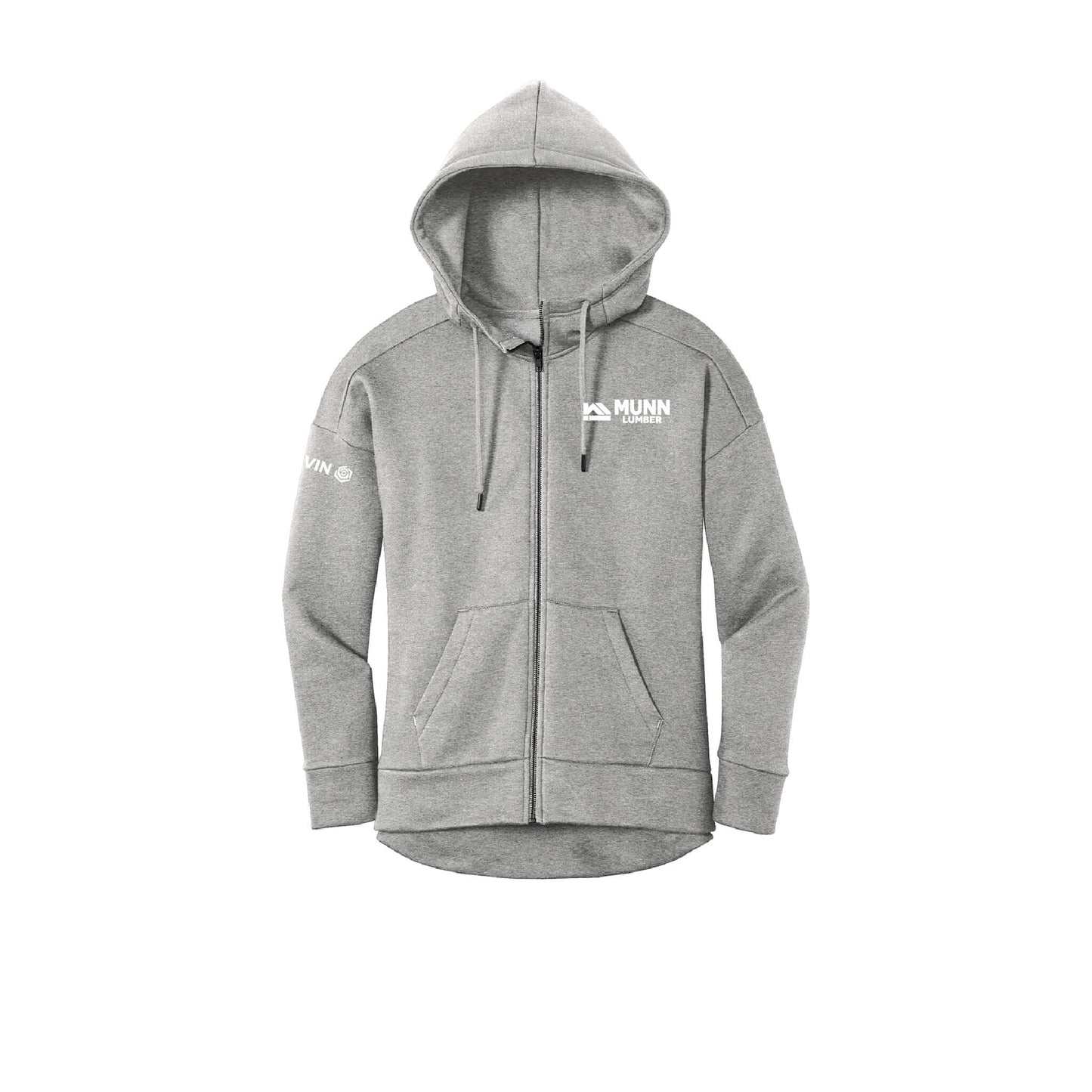 Perfect Weight Fleece Drop Shoulder Full-Zip Hoodie - Womens