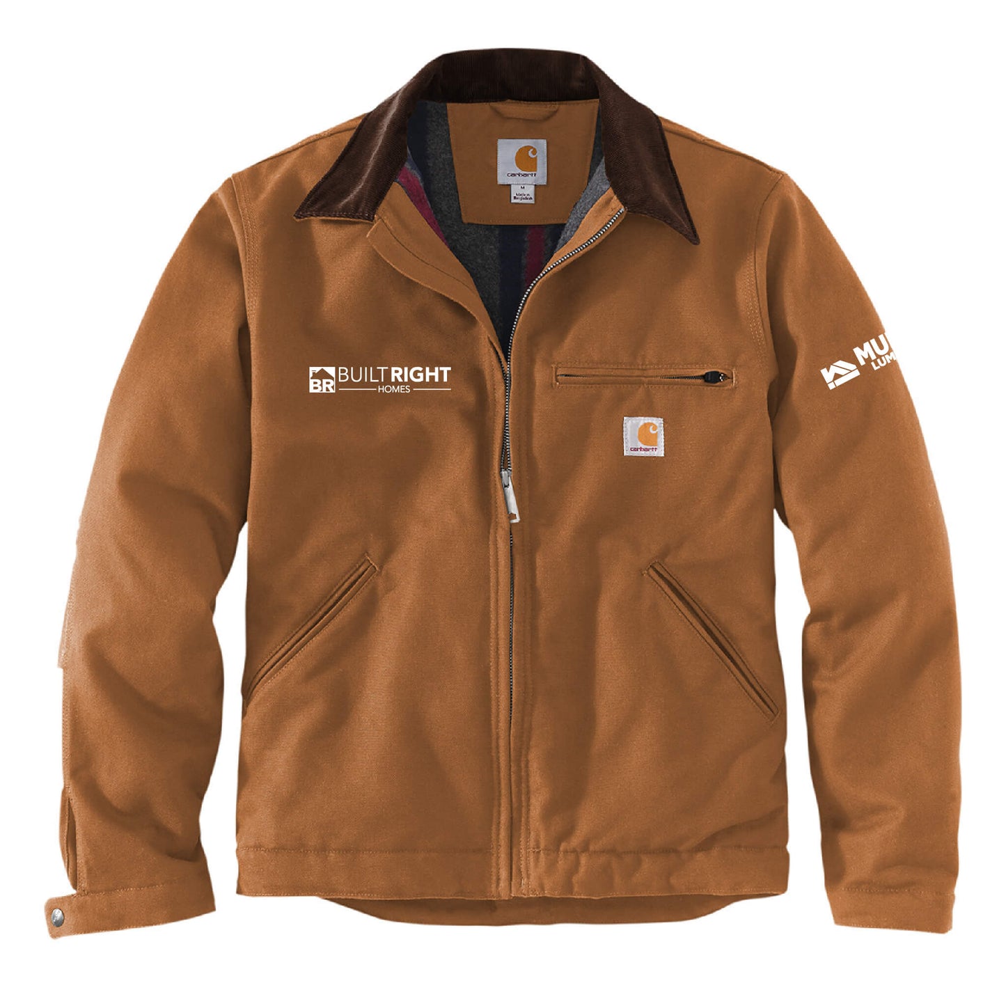 Built Right Homes - Carhartt Duck Detroit Jacket - Adult-Soft and Spun Apparel Orders