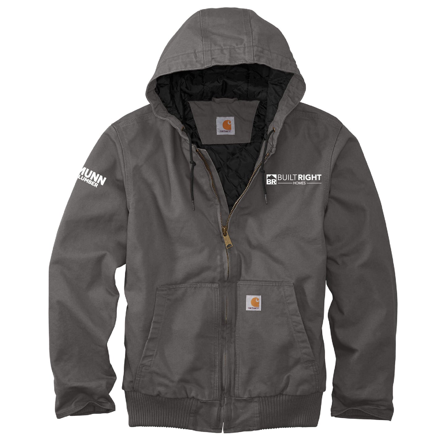 Built Right Homes - Carhartt Washed Duck Active Jacket - Adult-Soft and Spun Apparel Orders