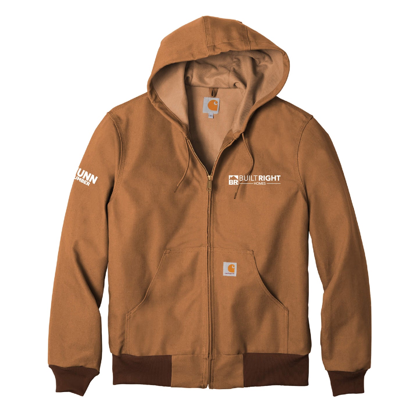 Built Right Homes - Carhartt Thermal-Lined Duck Active Jacket - Adult-Soft and Spun Apparel Orders