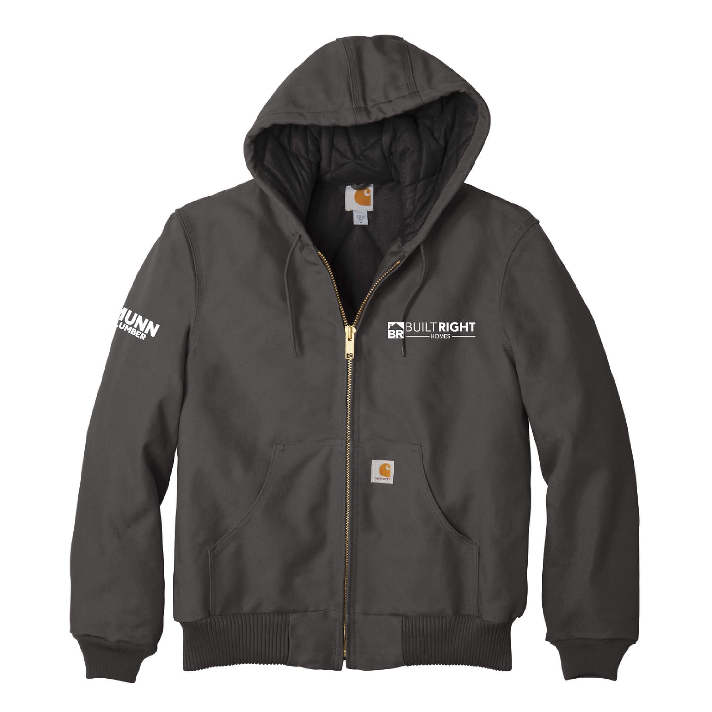 Built Right Homes - Carhartt Quilted-Flannel-Lined Duck Active Jacket - Adult-Soft and Spun Apparel Orders