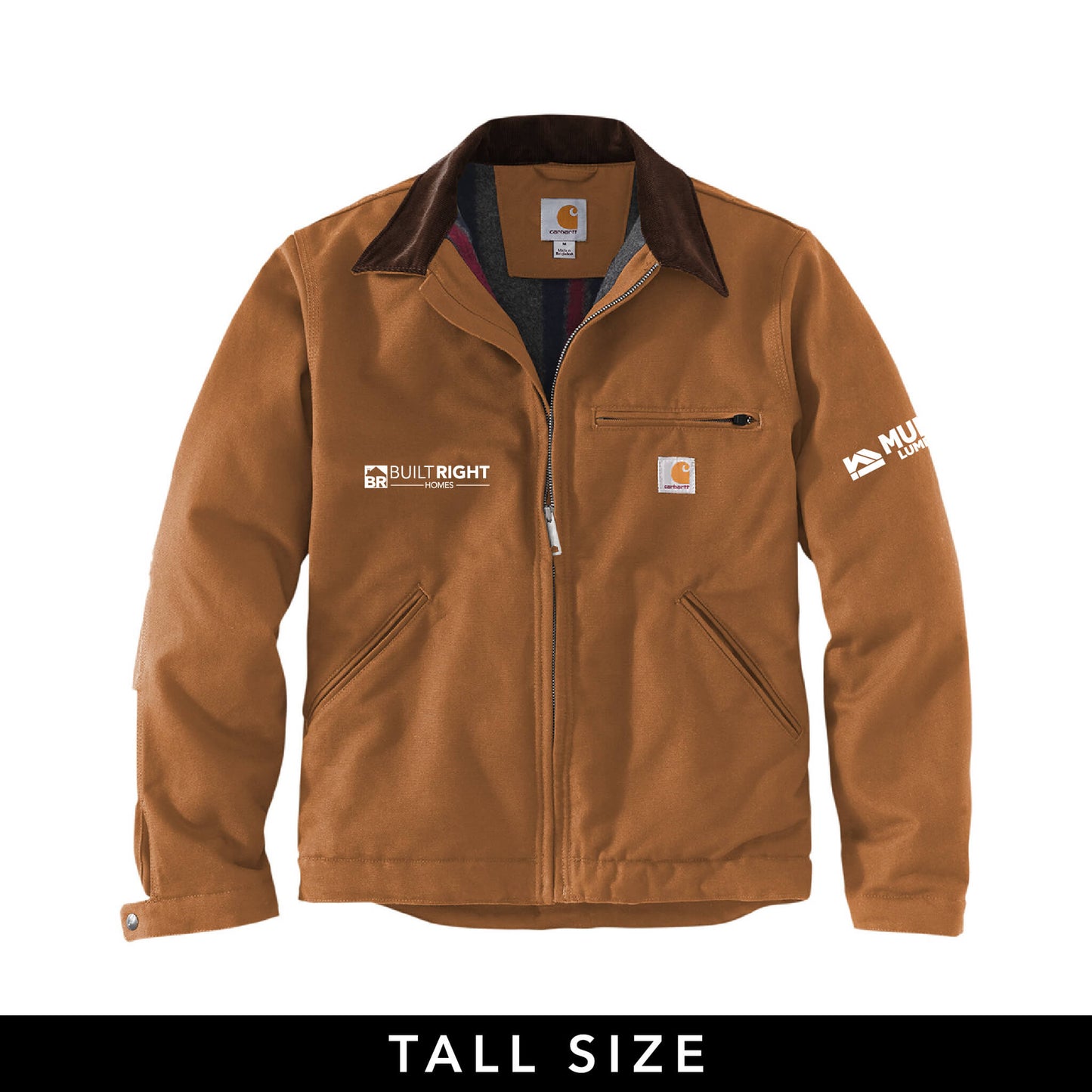 Built Right Homes - Carhartt Duck Detroit Jacket - Adult-Soft and Spun Apparel Orders