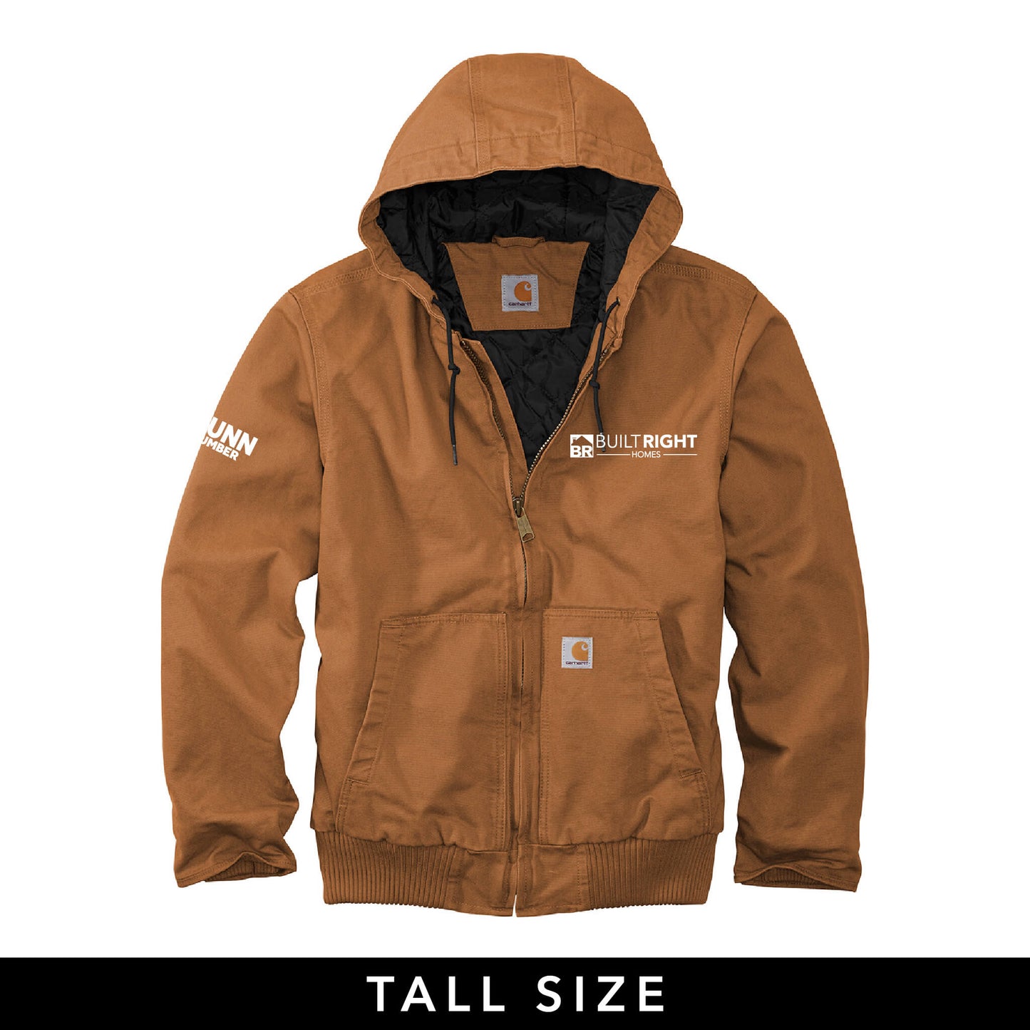 Built Right Homes - Carhartt Washed Duck Active Jacket - Adult-Soft and Spun Apparel Orders
