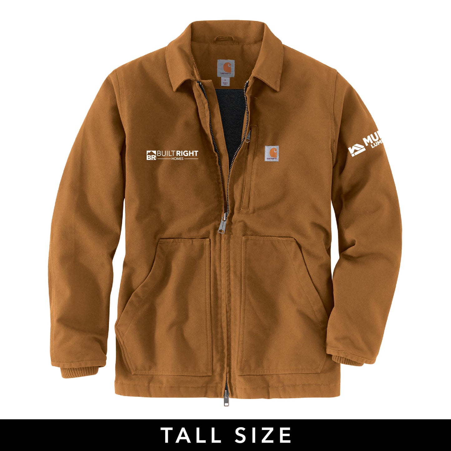 Built Right Homes - Carhartt Sherpa-Lined Coat - Adult-Soft and Spun Apparel Orders