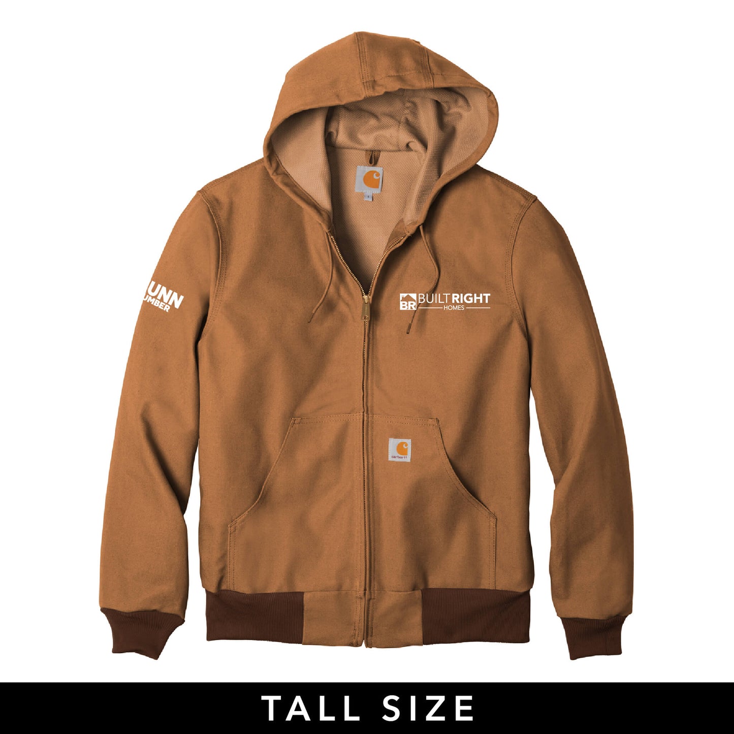 Built Right Homes - Carhartt Thermal-Lined Duck Active Jacket - Adult-Soft and Spun Apparel Orders