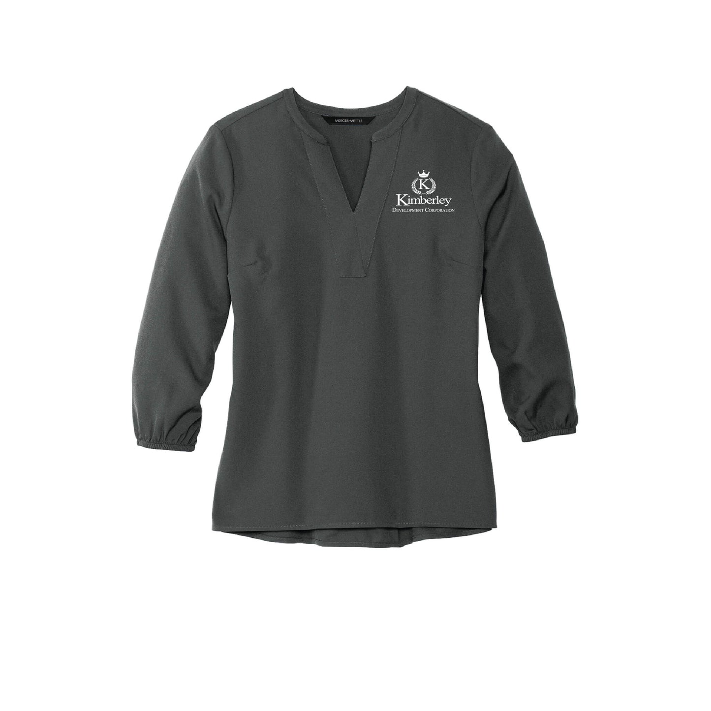 Kimberley Development: Mercer+Mettle Stretch Crepe 3/4-Sleeve Blouse - Womens