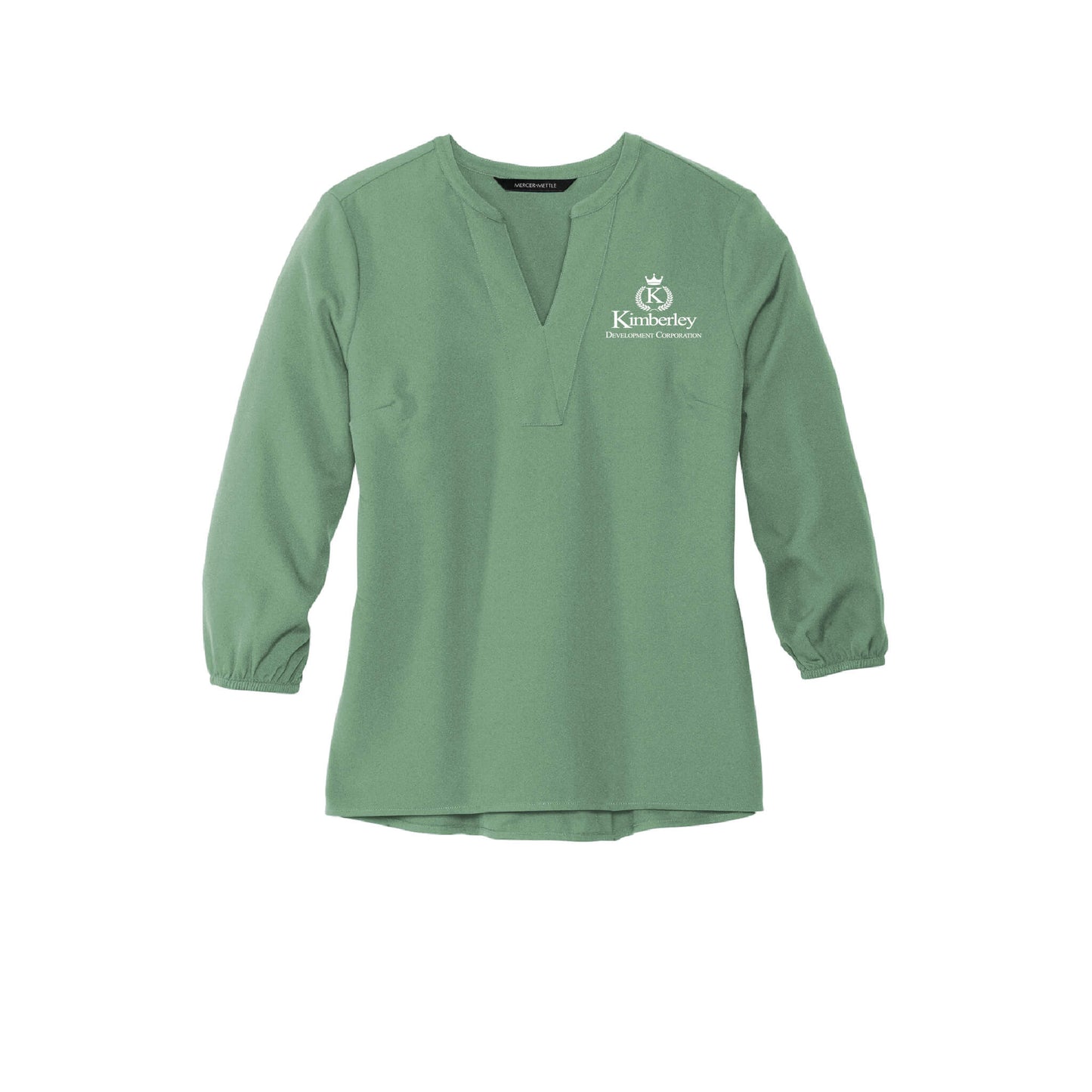 Kimberley Development: Mercer+Mettle Stretch Crepe 3/4-Sleeve Blouse - Womens