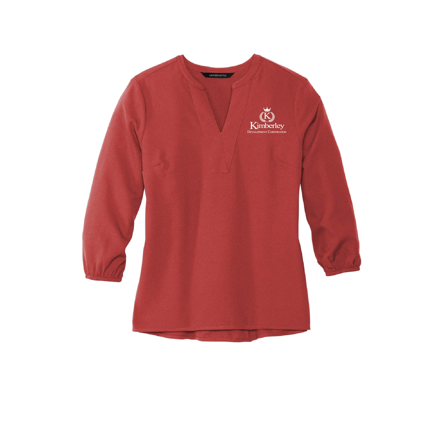 Kimberley Development: Mercer+Mettle Stretch Crepe 3/4-Sleeve Blouse - Womens