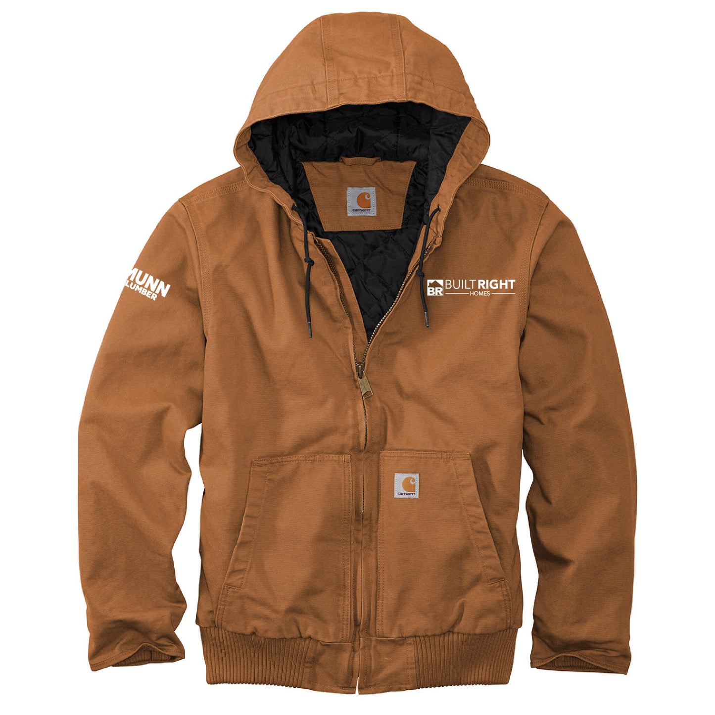 Built Right Homes - Carhartt Washed Duck Active Jacket - Adult-Soft and Spun Apparel Orders