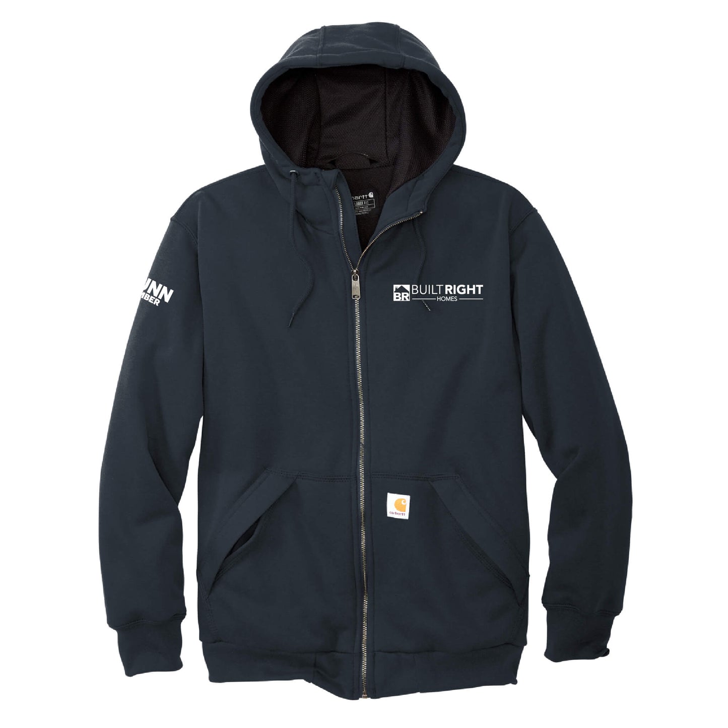 Built Right Homes - Carhartt Midweight Thermal-Lined Full-Zip Sweatshirt - Adult-Soft and Spun Apparel Orders