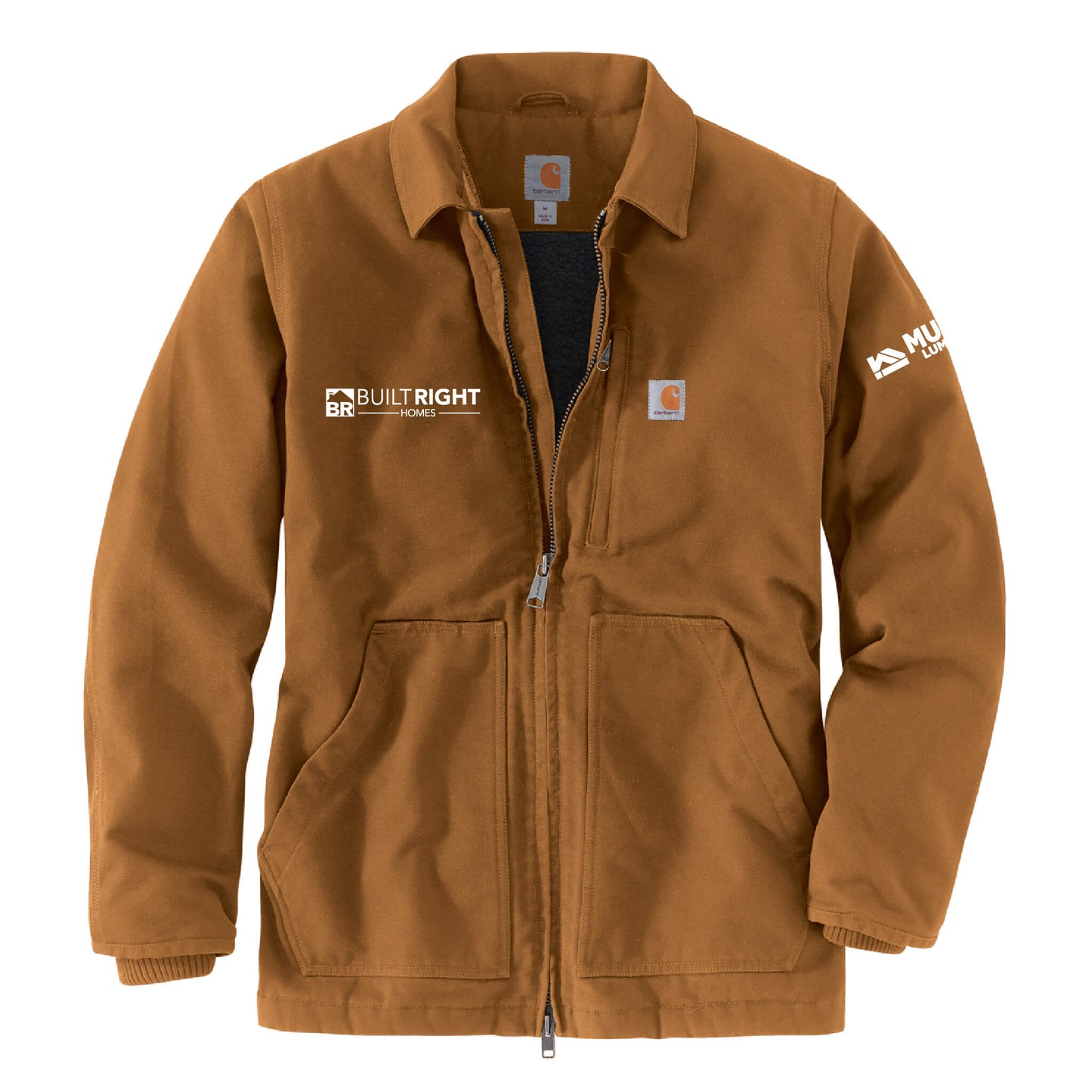 Built Right Homes - Carhartt Sherpa-Lined Coat - Adult-Soft and Spun Apparel Orders