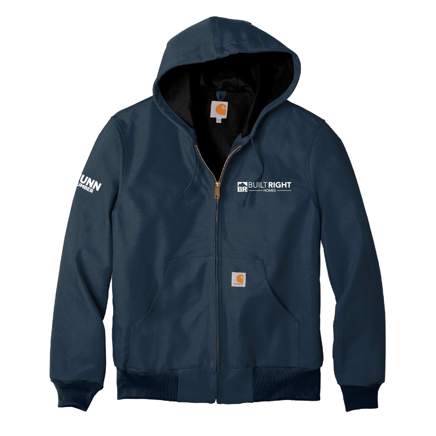 Built Right Homes - Carhartt Thermal-Lined Duck Active Jacket - Adult-Soft and Spun Apparel Orders